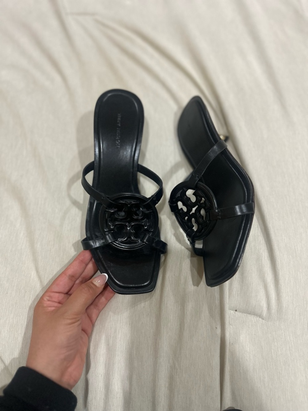 Tory Burch Geo Bombé Miller Low Heel Sandals